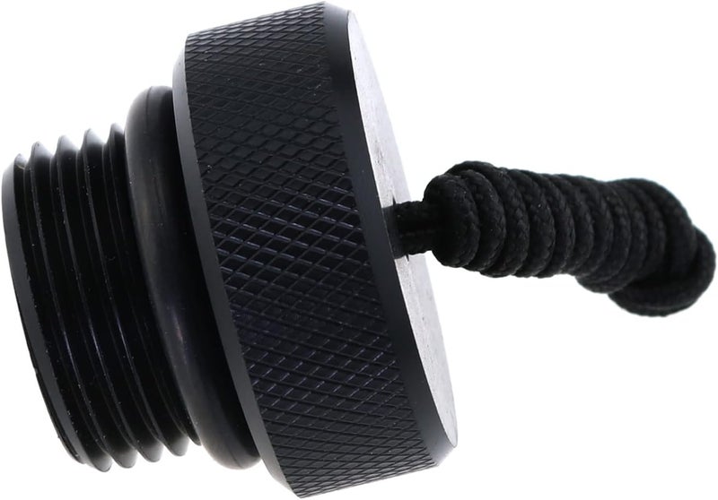LUORNG Tank Valve Cover Black Scuba Diving Dive DIN Tank Valve Regulator Dust Plug Cap Male Threaded Din Scuba Tank Valve Dust Plug Protector Cap - Image 4